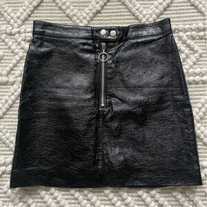 H&M Leather mini skirt 2